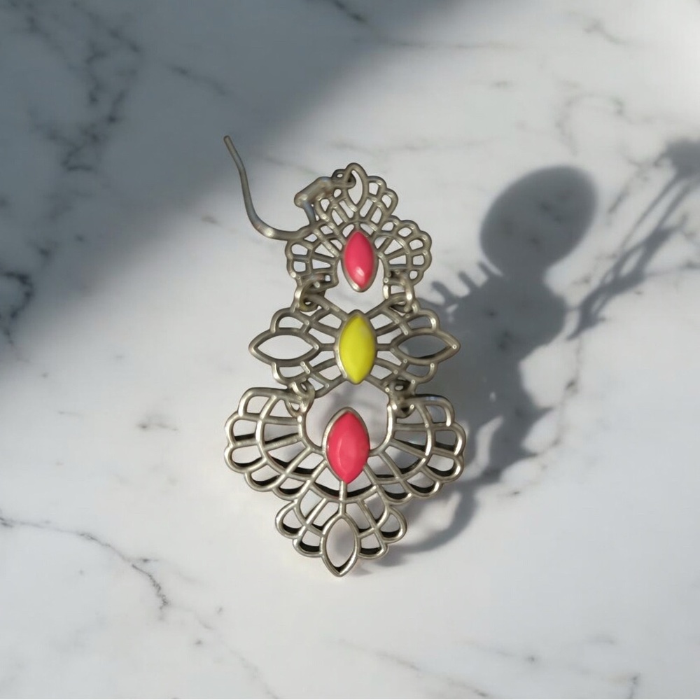 Bold Filigree Statement Earrings - image 2
